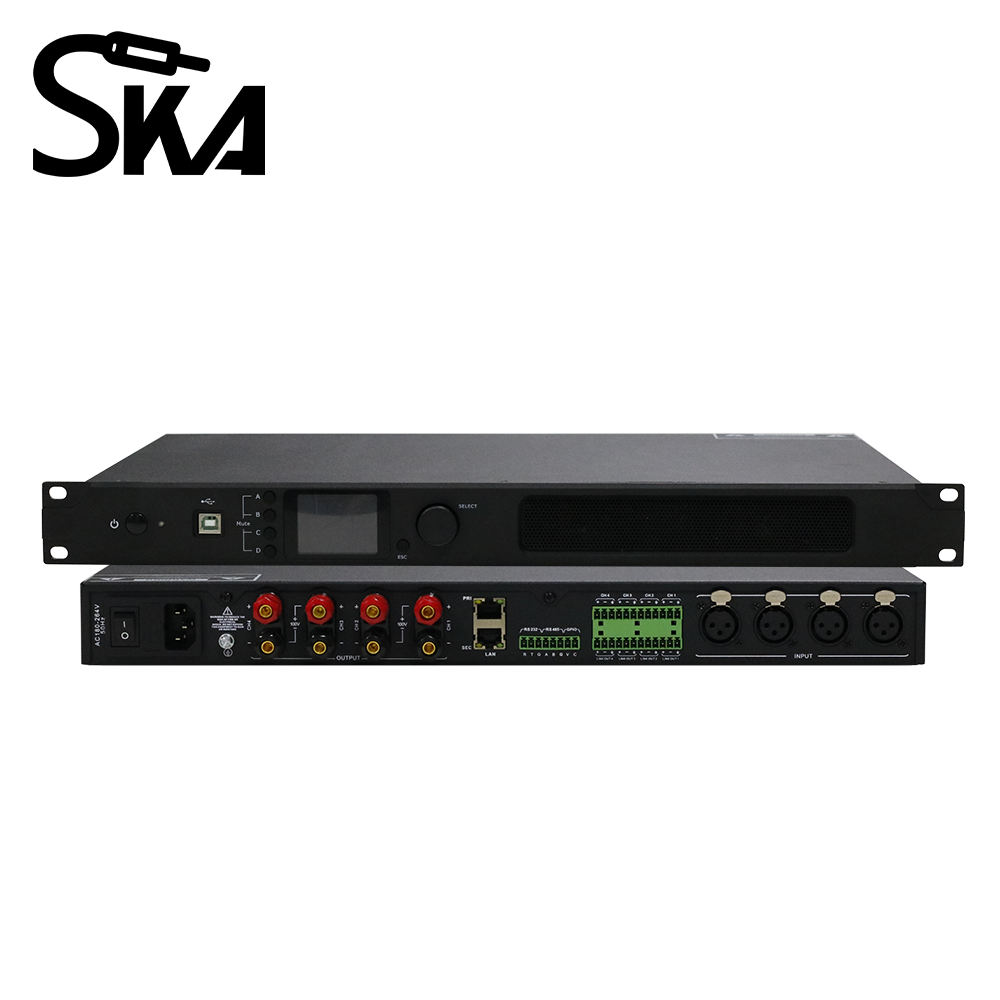 Audio Mixer 4 Channel - DSP Digitaler Leistungsverstärker 1U Typ 4-Kanal