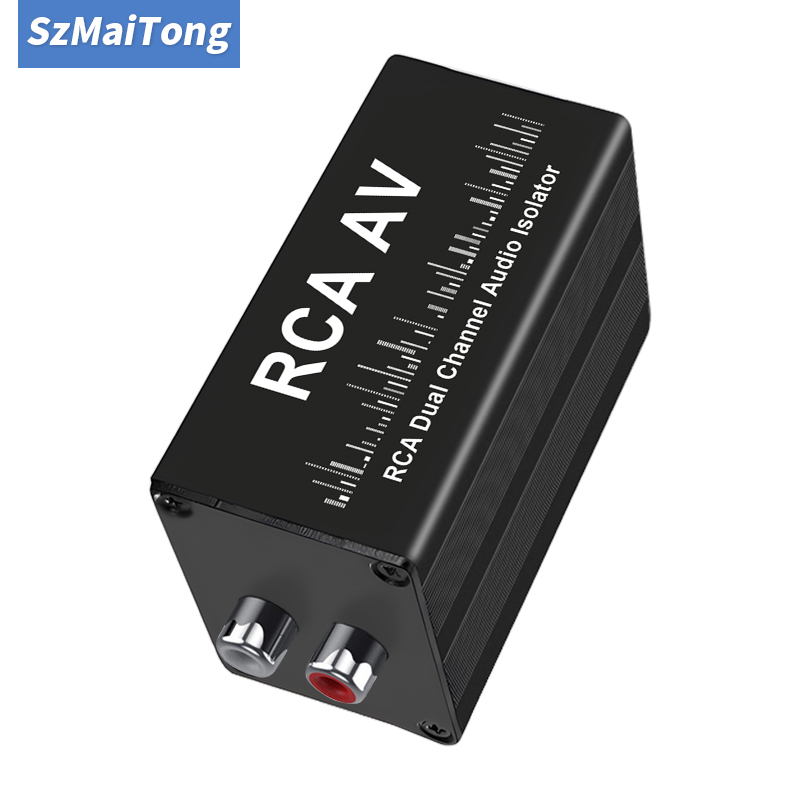 Audio Music Original - Professioneller Audio-Rauschfilter, Erdschleifenisolator, 2-Kanal-RCA, tragbarer Audio-Signalisolator