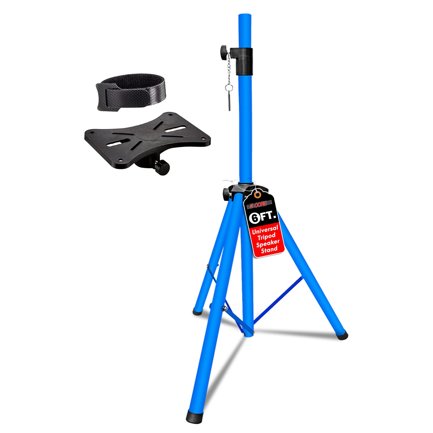 Speaker Stand Tripod - 5-Kern-Lautsprecherständer, höhenverstellbar, PA-DJ-Stativ, Studio-Monitorständer mit 35mm