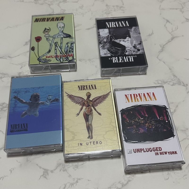Audio Music Original - Westliche Rockmusik-Kassette Ungeöffnet mit Liedtextbuch Retro