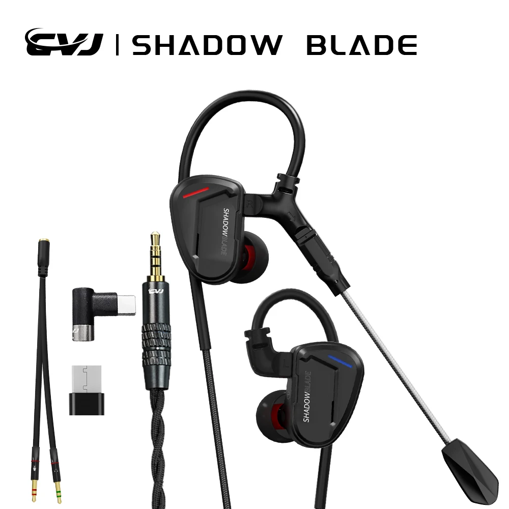 Audio Music Game - CVJ Shadow Blade In-Ear-Monitor-Kopfhörer mit abnehmbarem
