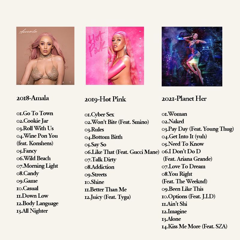 Doja Cat 6CD Musikalbum-Sammlu – Audio Music Original Bewertung und Preis