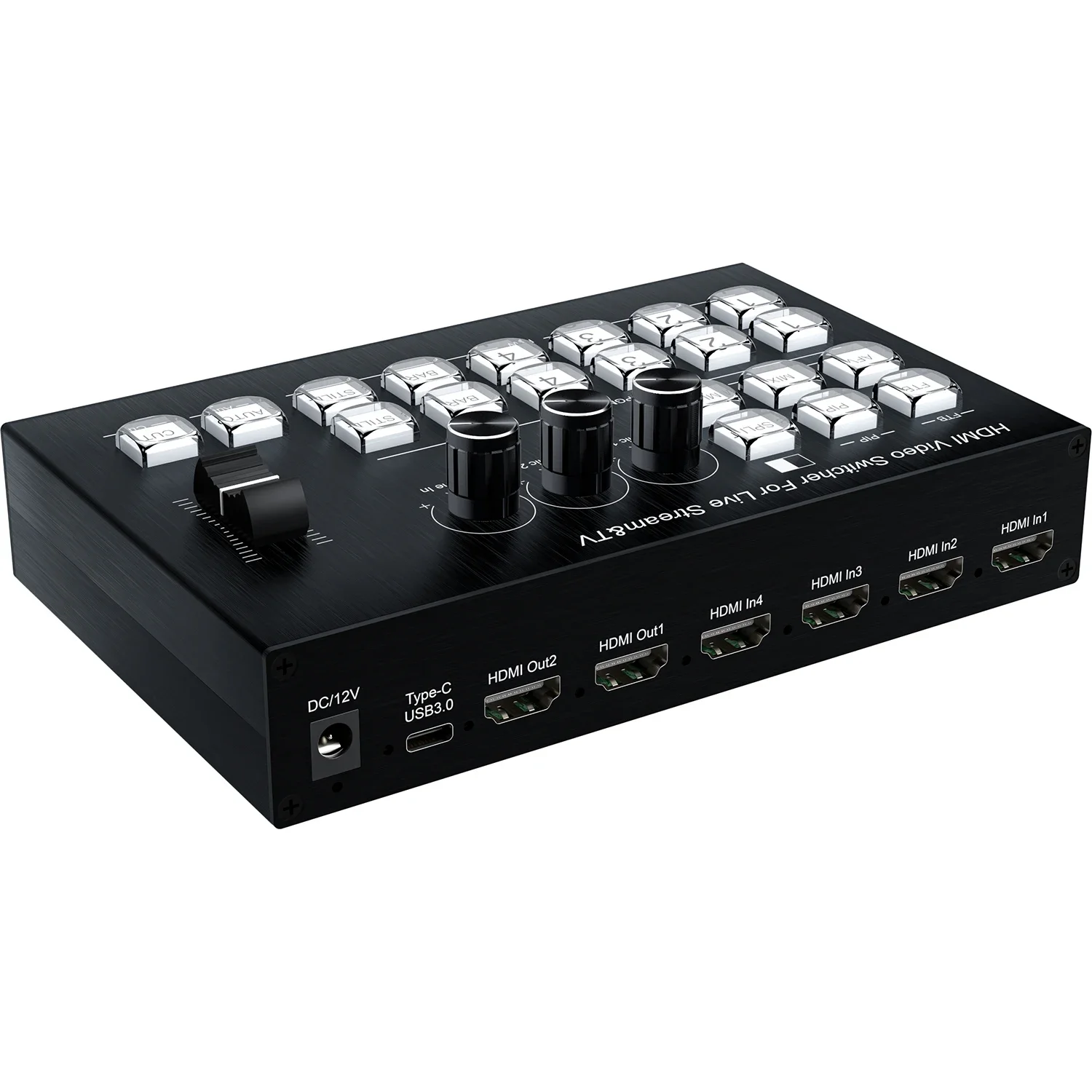 1080P 4-Kanal HDMI Video-Mixer – Audio Mixer 4 Channel Bewertung und Preis