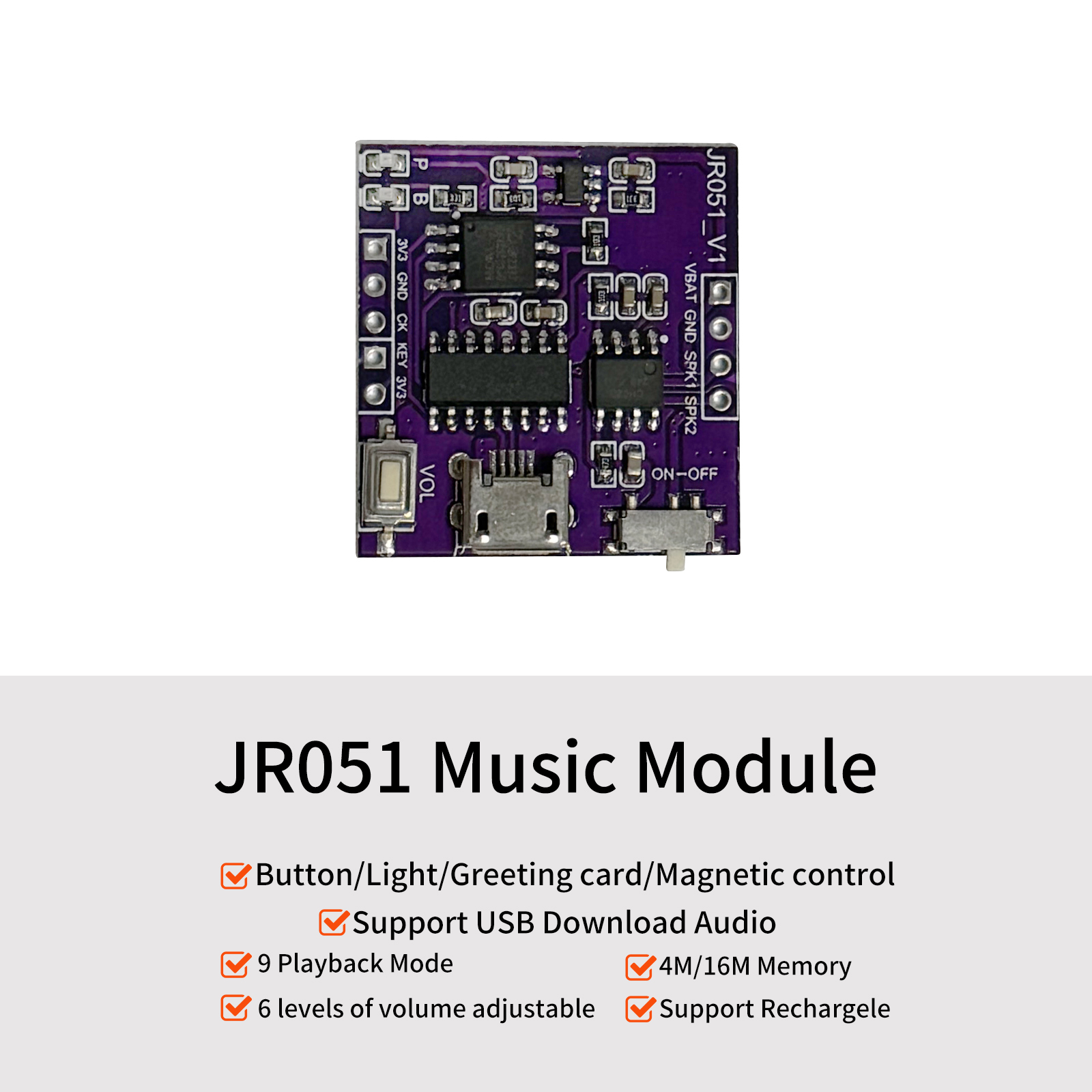 Musik-Sound-Modul USB-Download – Audio Music To Download Bewertung und Preis