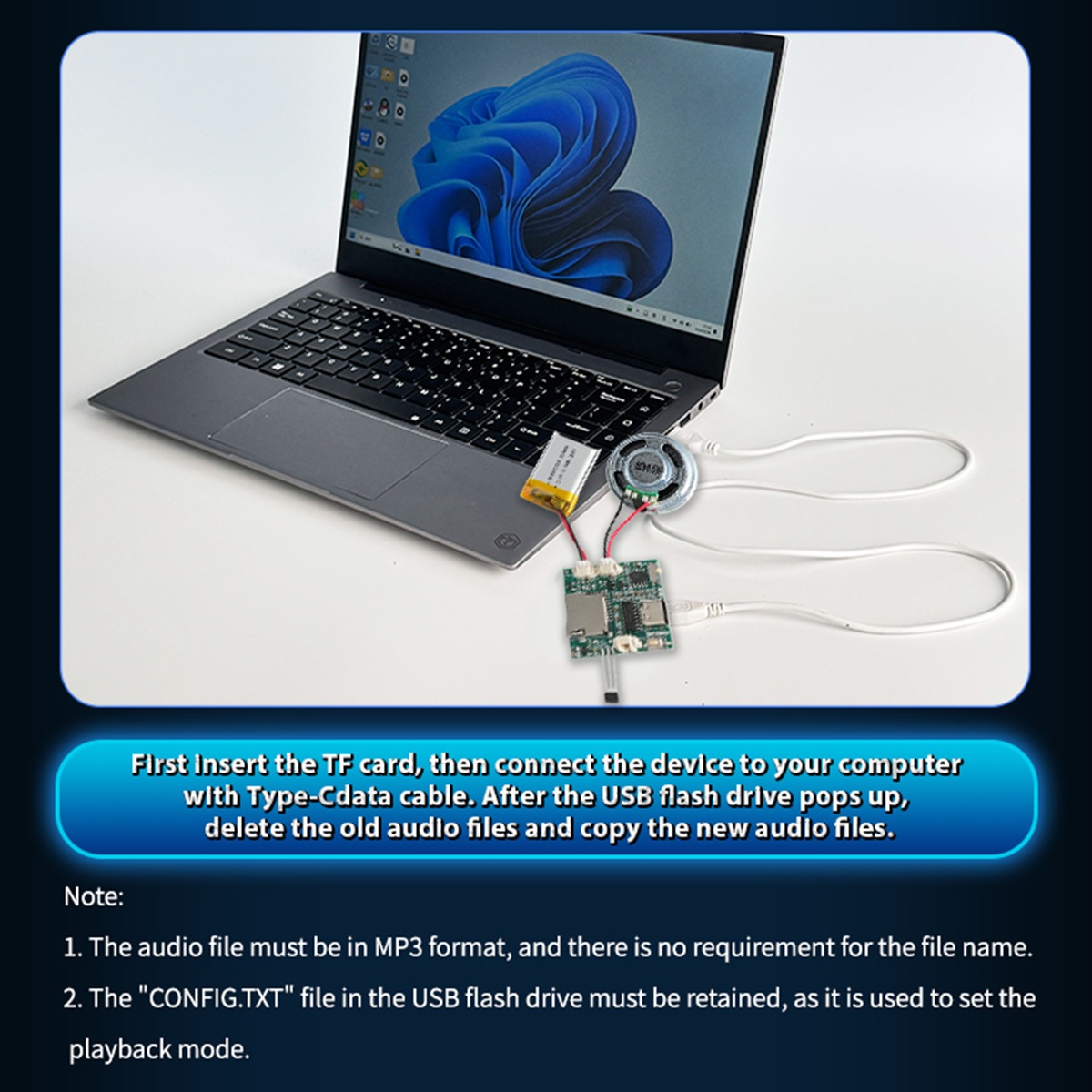 Programmierbares Tonaufnahmemo – Audio Music To Download Bewertung und Preis