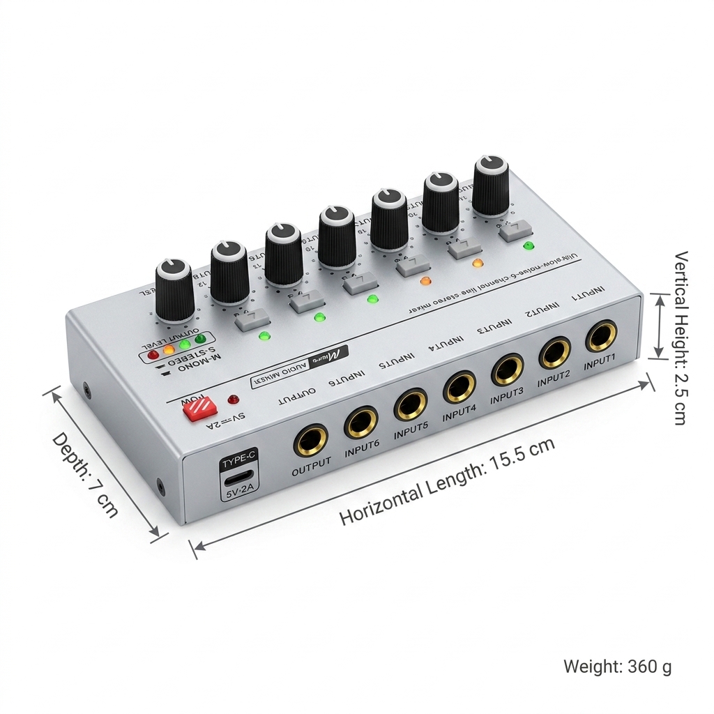 Tragbarer Ultra-Leiser Line-So – Audio Mixer 4 Channel Bewertung und Preis
