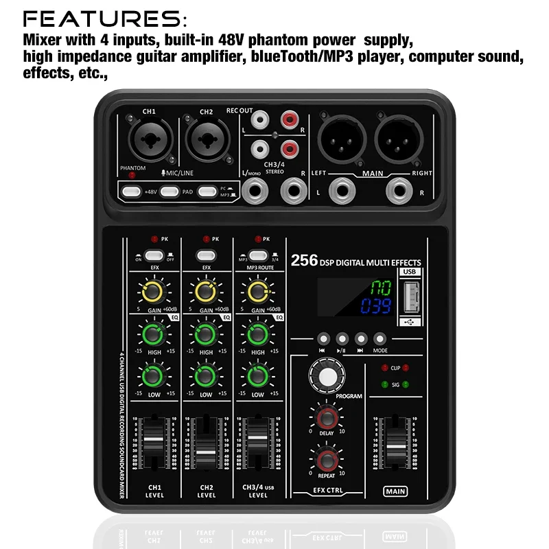Audio-Interface-Mixer mit Blue – Audio Mixer 4 Channel Bewertung und Preis